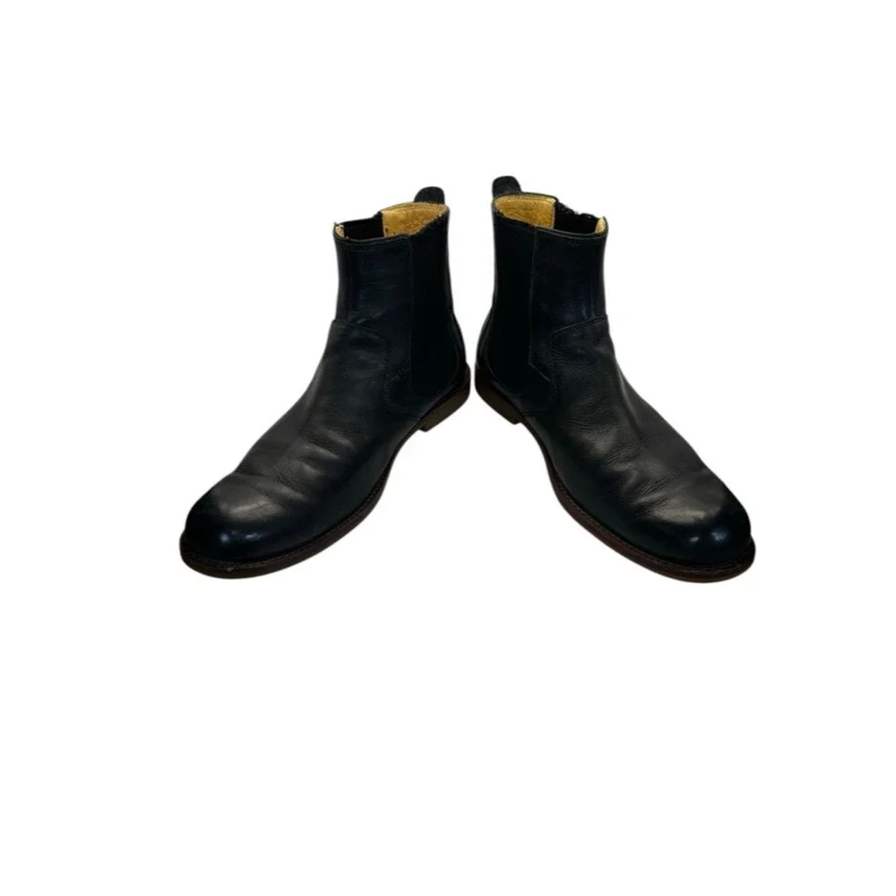 UGG Stevenson Chelsea Boots Mens 11.5 Black Leather Slip On Ankle Dress Casual